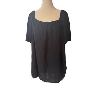Vero Moda Curve Women's Plus Size 18 Black Off-the-Shoulder Blouse